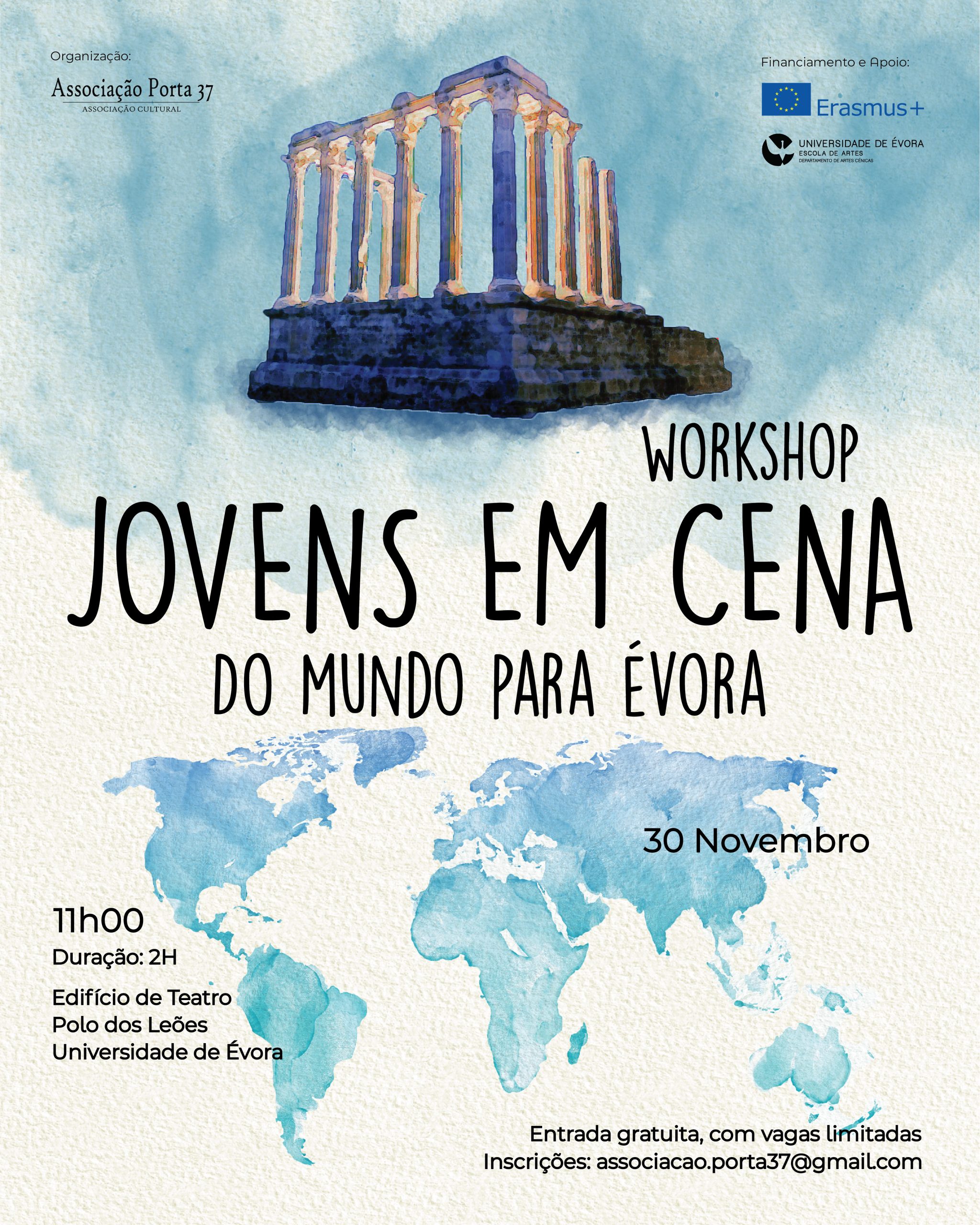 Workshop Jovens em Cena: do Mundo para Évora