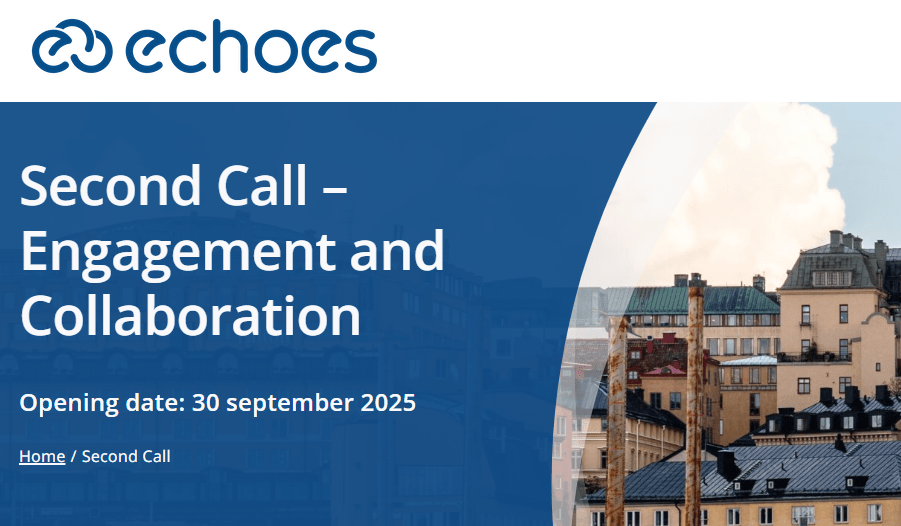 ECHOES – EUROPEAN CLOUD FOR HERITAGE OPEN SCIENCE > CANDIDATURAS ATÉ 30 DE JANEIRO