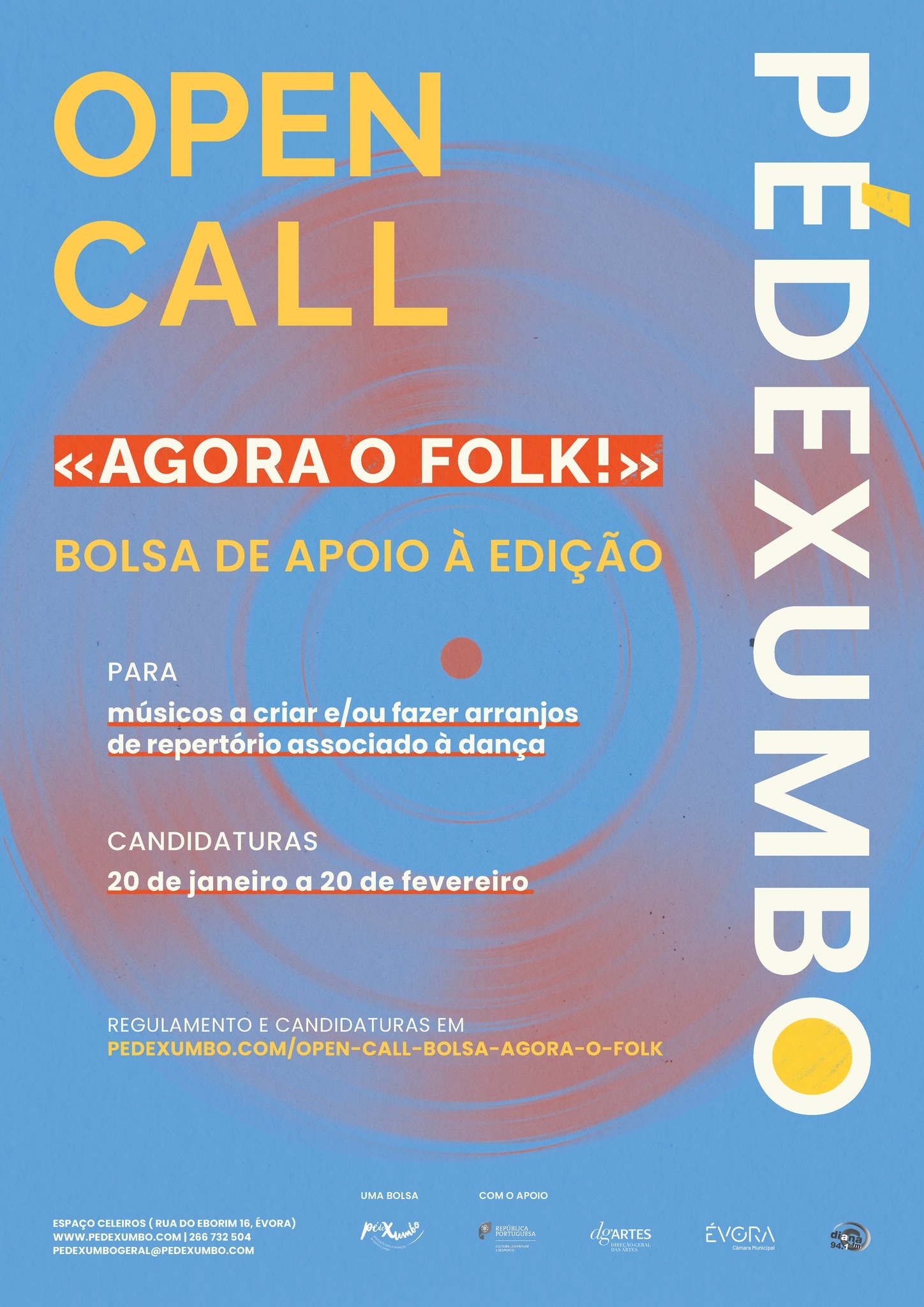 ASSOCIAÇÃO PÉDEXUMBO > OPEN CALL “AGORA O FOLK 2026” | CANDIDATURAS ATÉ 20 DE FEVEREIRO