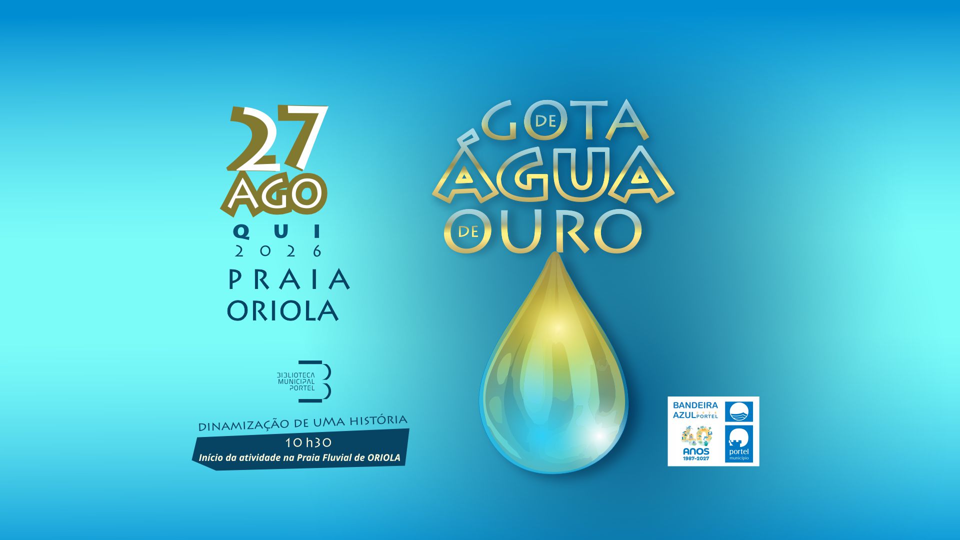 Dinamização de História – Praia de Oriola – Gosta de Água de Ouro