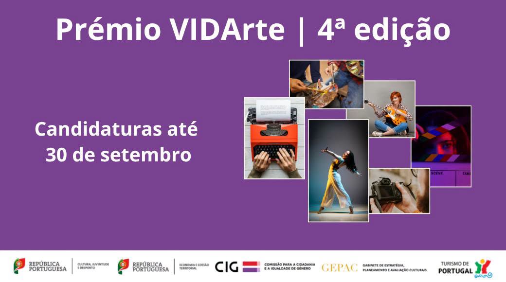 PRÉMIO VIDARTE | COMISSÃO PARA A CIDADANIA E A IGUALDADE DE GÉNERO > CANDIDATURAS ATÉ 30 DE SETEMBRO