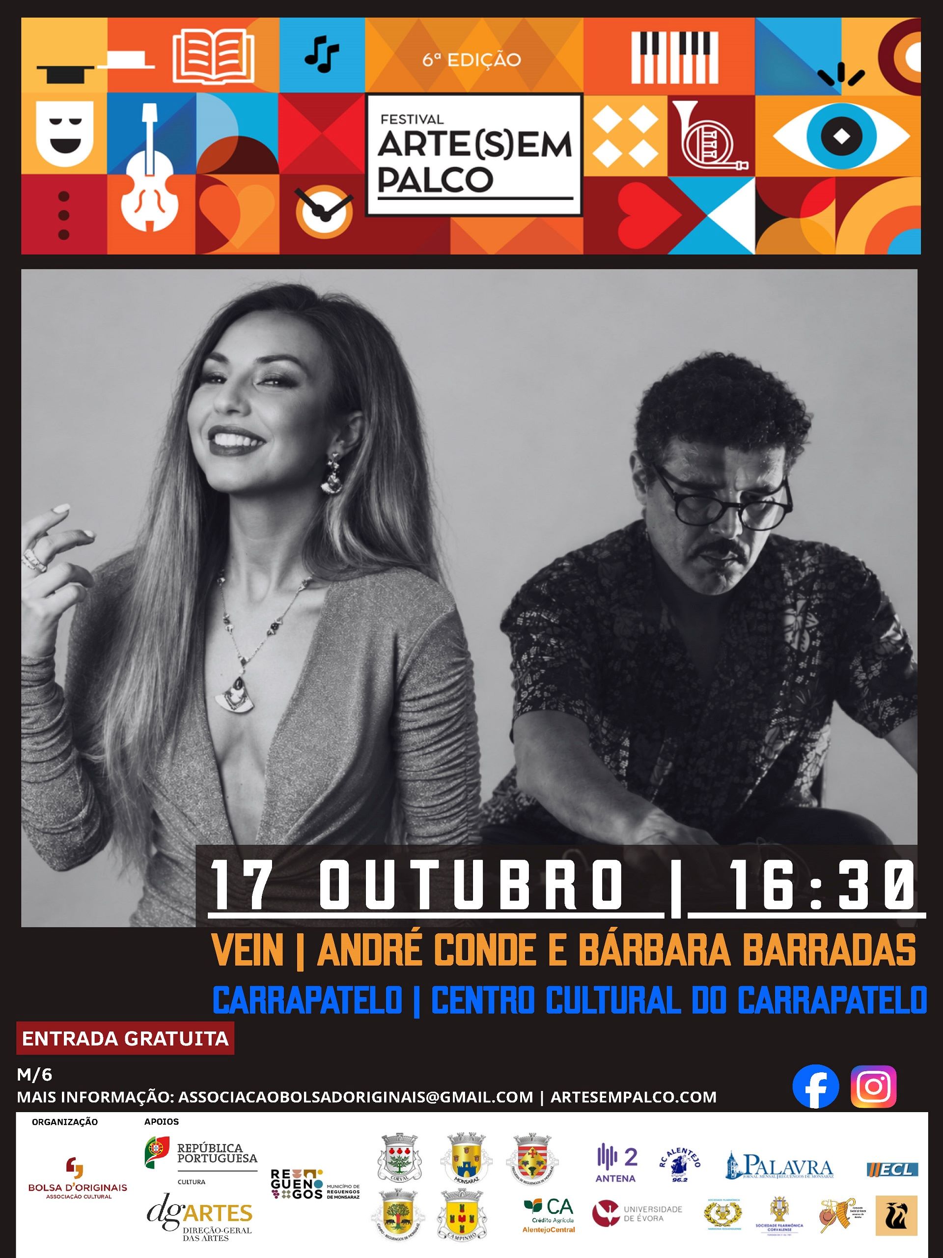 Festival Arte(s)em Palco | VEIN – André Conde e Bárbara Barradas em Carrapatelo